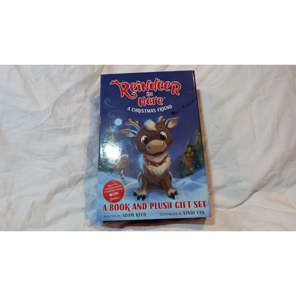 Reindeer in Here A Christmas Friend w/HC Book & Plush Gift Set ~Target Exclusive